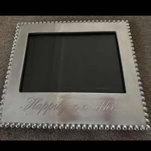 Happily Ever After Silver Beaded Frame 5x7